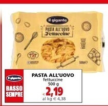 Il Gigante Il gigante pasta all'uovo offerta