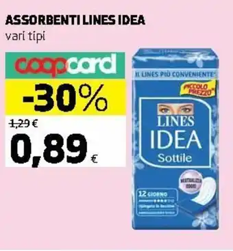 Ipercoop Lines Idea Assorbenti offerta