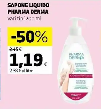 Ipercoop Pharma Derma Sapone Liquido 200ml offerta