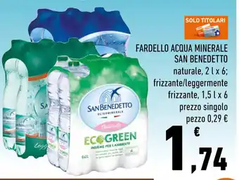 Conad FARDELLO ACQUA MINERALE SAN BENEDETTO offerta