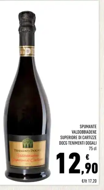 Conad SPUMANTE VALDOBBIADENE SUPERIORE DI CARTIZZE DOCG TENIMENTI DOGALI 75 cl offerta