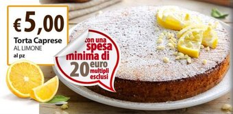 Extra Supermercati Torta Caprese AL LIMONE offerta