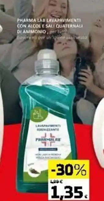 Pharmalab Lavapavimenti con Alco e Sali Quaternali di Ammonio