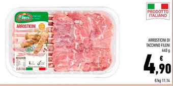 Conad ARROSTICINI DI TACCHINO FILENI 440 g offerta