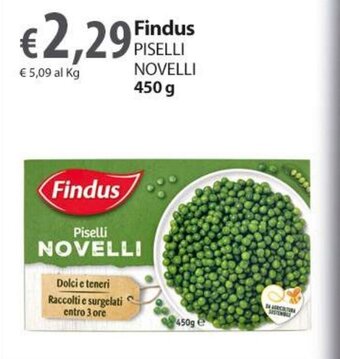 Extra Supermercati Findus PISELLI NOVELLI 450 g offerta
