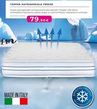 Topper matrimoniale freeze