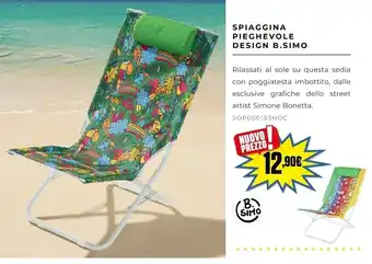 Kasanova Spiaggina pieghevole design b.simo offerta