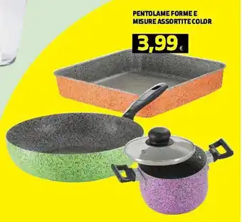 Pentolame Forme e Misure Assortite Color