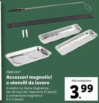 Lidl Parkside accessori magnetici o utensili da lavoro offerta