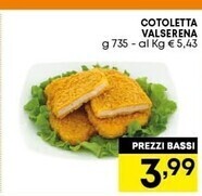 Pam Valserena cotoletta offerta