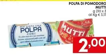 Pam Mutti polpa di pomodoro offerta