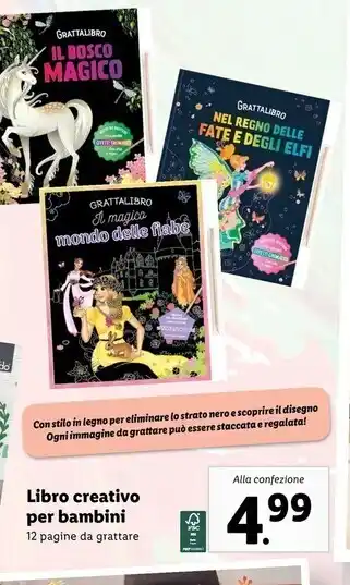 Lidl Grattalibro - libro creativo per bambini offerta