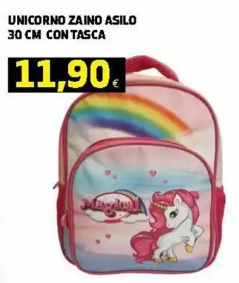 Ipercoop Unicorno Zaino Asilo 30cm con Tasca offerta