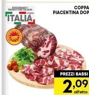 Pam Coppa piacentina dop offerta