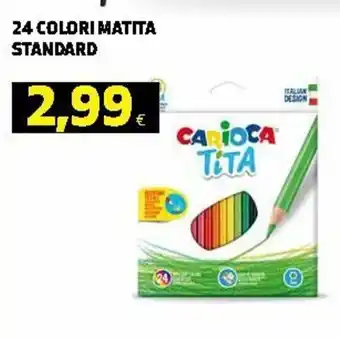 Ipercoop Carioca Títa 24 Colori Matita Standard offerta