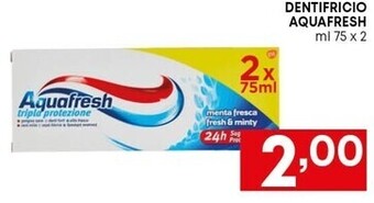 Pam Aquafresh dentifricio offerta