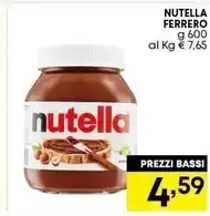 Pam Ferrero nutella offerta