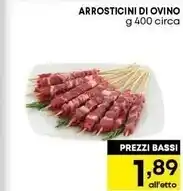 Arrosticini di ovino