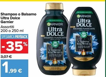 Carrefour Market Garnier shampoo o balsamo ultra dolce offerta