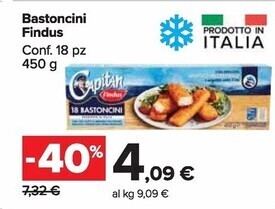 Carrefour Market Findus bastoncini offerta