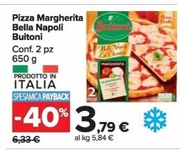 Carrefour Market Buitoni pizza margherita bella napoli offerta