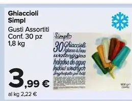 Carrefour Market Simpl ghiaccioli offerta