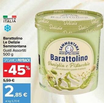 Carrefour Market Sammontana barattolino le delizie offerta