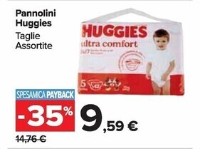 Carrefour Market Huggies pannolini offerta