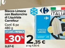 Carrefour Market Carrefour stecco limone con bastoncino di liquirizia offerta