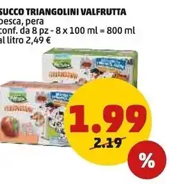 PENNY Valfrutta succo triangolini offerta