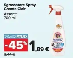 Carrefour Market Chanteclair sgrassatore spray offerta