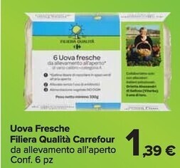 Carrefour Market Carrefour uova fresche filiera qualità offerta