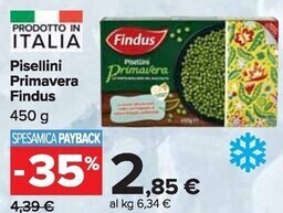 Carrefour Market Findus pisellini primavera offerta