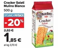 Carrefour Market Mulino bianco cracker salati offerta