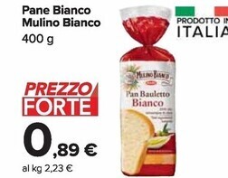 Carrefour Market Mulino bianco pane bianco offerta