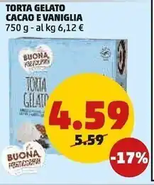 PENNY La buona pasticceria torta gelato cacao e vaniglia offerta