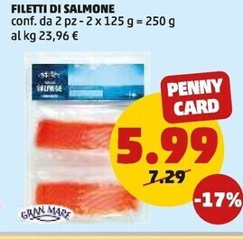 PENNY Gran mare filetti di salmone offerta
