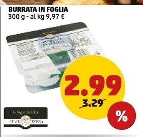 PENNY Burrata in foglia offerta