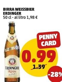 PENNY Erdinger - birra weissbier offerta