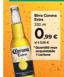 Carrefour Market Corona extra birra offerta