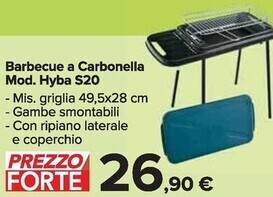 Carrefour Market Barbecue a carbonella mod. hyba s20 offerta