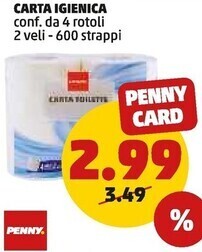 PENNY Penny carta igienica offerta