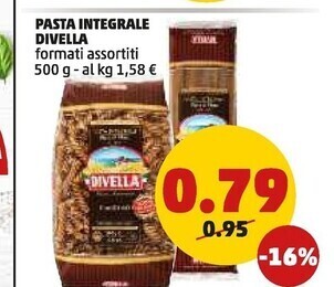 PENNY Divella pasta integrale offerta