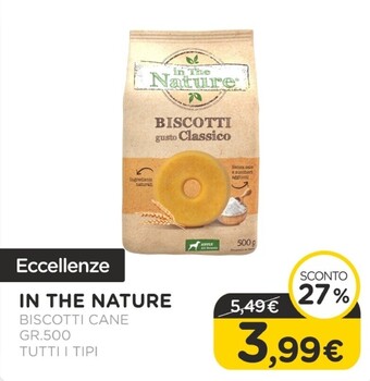 Arcaplanet In the nature biscotti cane gr.500 tutti i tipi offerta