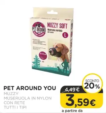 Arcaplanet Pet around you - / muzzy / museruola in nylon con rete / tutti i tipi offerta