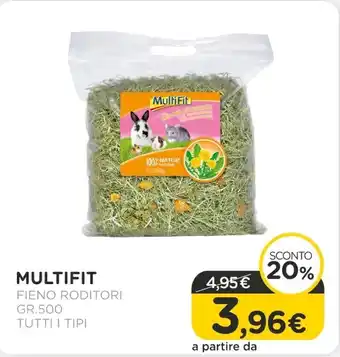Arcaplanet Multifit - fieno roditori gr.500 tutti i tipi offerta