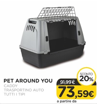 Arcaplanet Pet around you - trasportino caddy auto tutti i tipi offerta