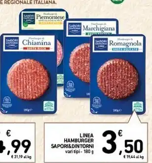 Conad Sapori & dintorni linea hamburger offerta