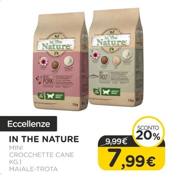Arcaplanet In the nature crocchette cane kg.1 mini maiale-trota offerta