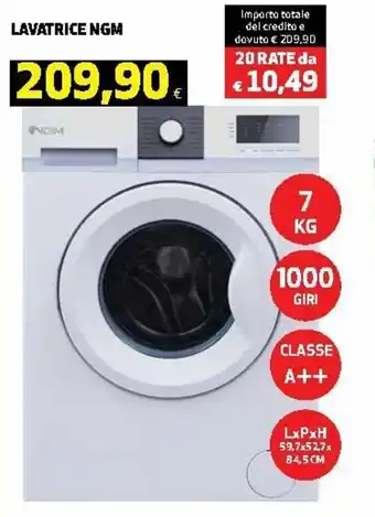 Ipercoop NGM Lavatrice offerta
